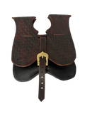 L’Atelier de la Crevette | Cuir et costumes médiévaux d’inspiration historique et fantastique | Escarcelle en cuir | Accessoire de cuir médiéval