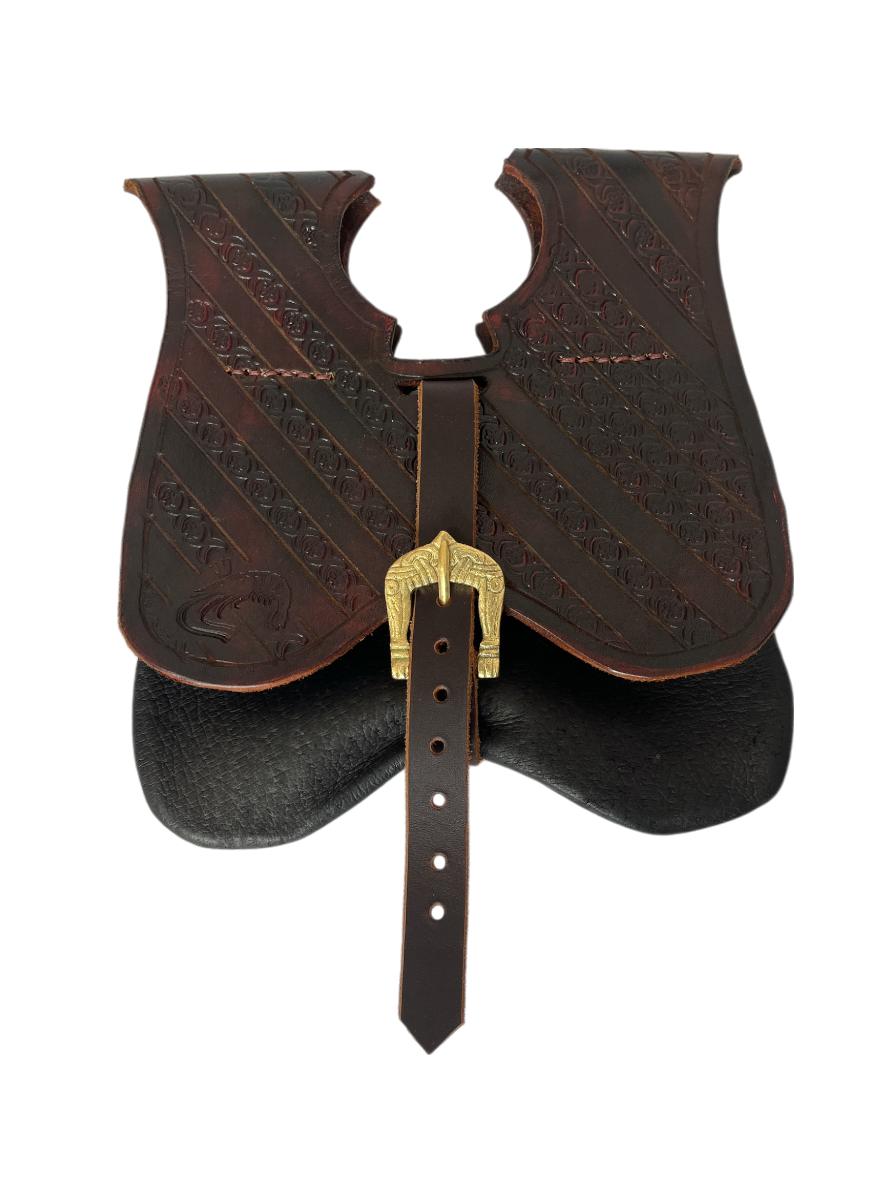 L’Atelier de la Crevette | Cuir et costumes médiévaux d’inspiration historique et fantastique | Escarcelle en cuir | Accessoire de cuir médiéval