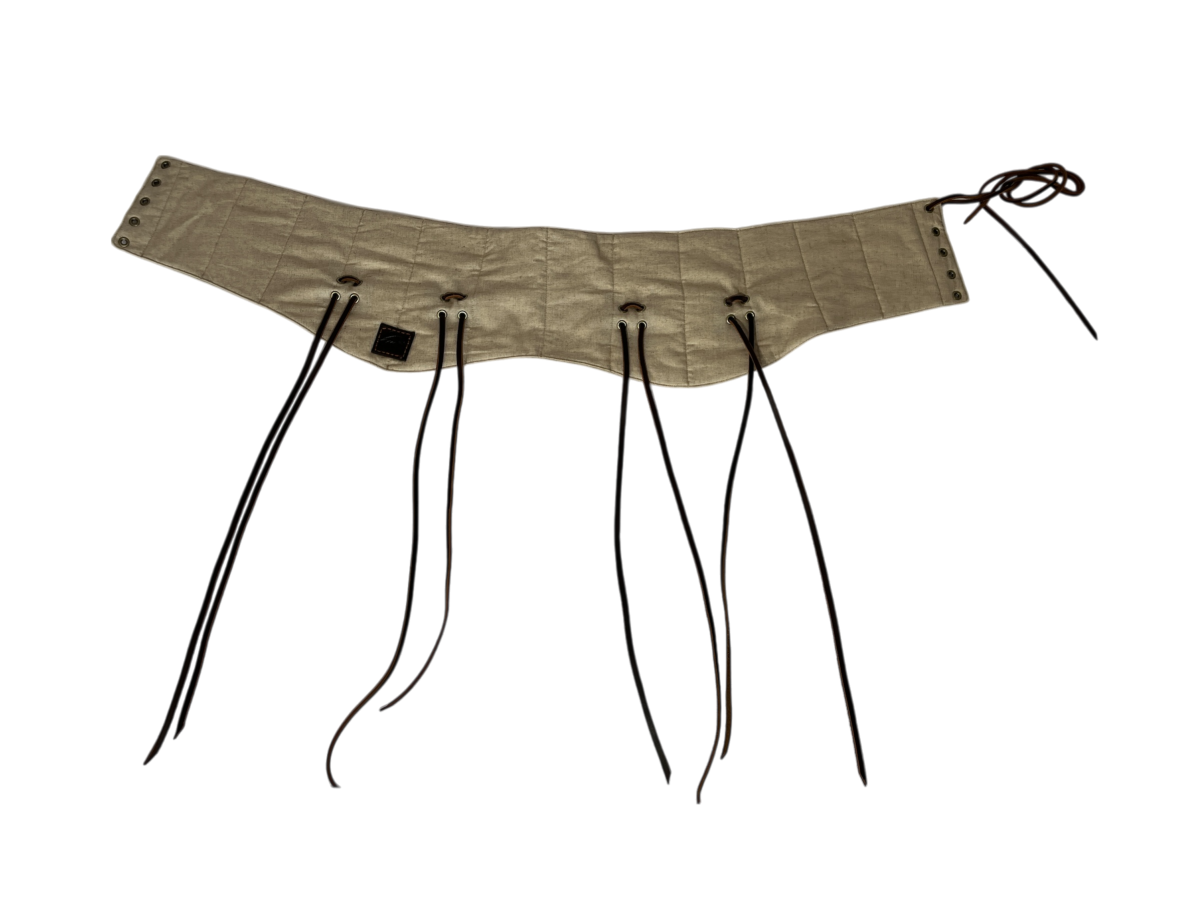 L’Atelier de la Crevette | Cuir et costumes médiévaux d’inspiration historique et fantastique | Ceinture gambison en lin| Vêtement et armure médiévale 