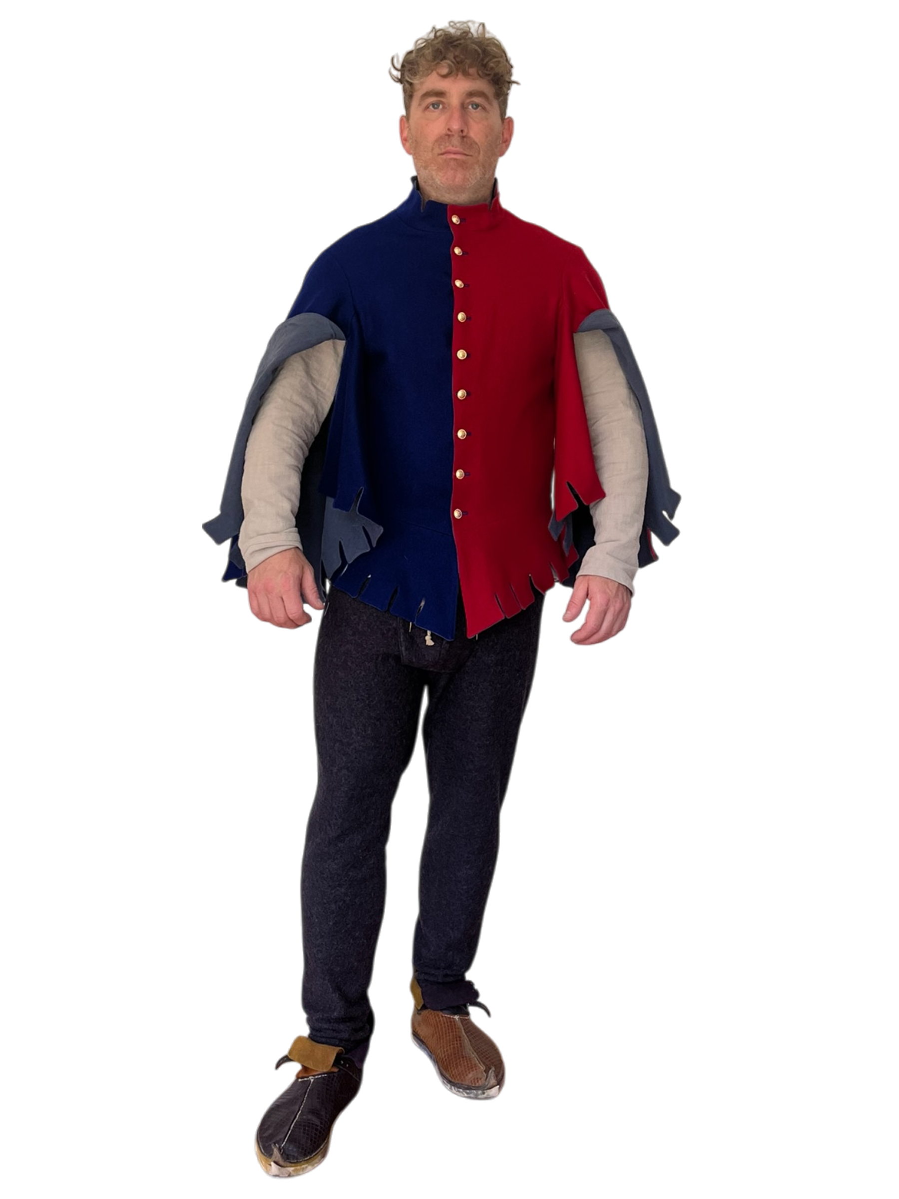 Doublet de l'Aiglefin en laine-viscose, doublé en ramie. Col montant, boutons métalliques et boutonnières à la machine. Fabriqué au Québec.