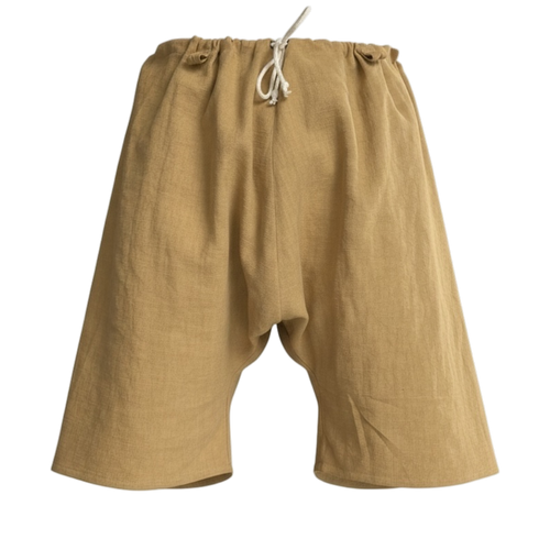 L’Atelier de la Crevette | Cuir et costumes médiévaux d’inspiration historique et fantastique || Braies médiévales en lin avec cordon de serrage. Sous-vêtement médiéval confortable idéal pour compléter un costume médiéval homme.