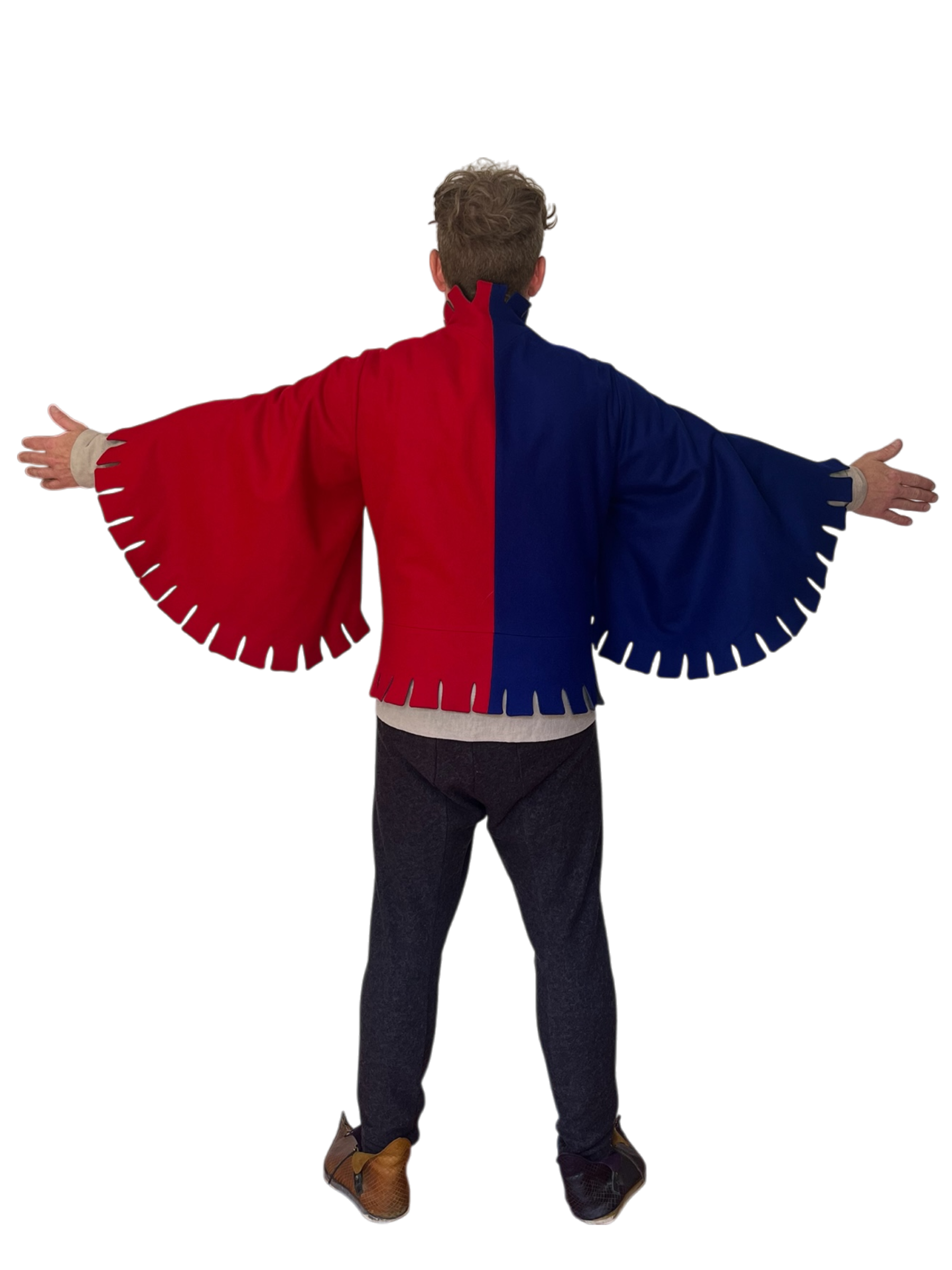 Doublet de l'Aiglefin en laine-viscose, doublé en ramie. Col montant, boutons métalliques et boutonnières à la machine. Fabriqué au Québec.