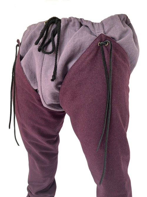 L’Atelier de la Crevette | Cuir et costumes médiévaux d’inspiration historique et fantastique | Braies et chausses d’inspiration historique | Vêtement médiéval pour homme