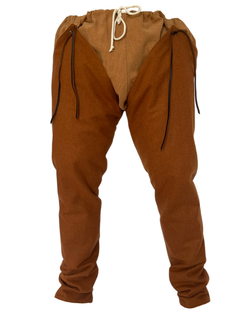 L’Atelier de la Crevette | Cuir et costumes médiévaux d’inspiration historique et fantastique | Braies et chausses d’inspiration historique | Vêtement médiéval pour homme