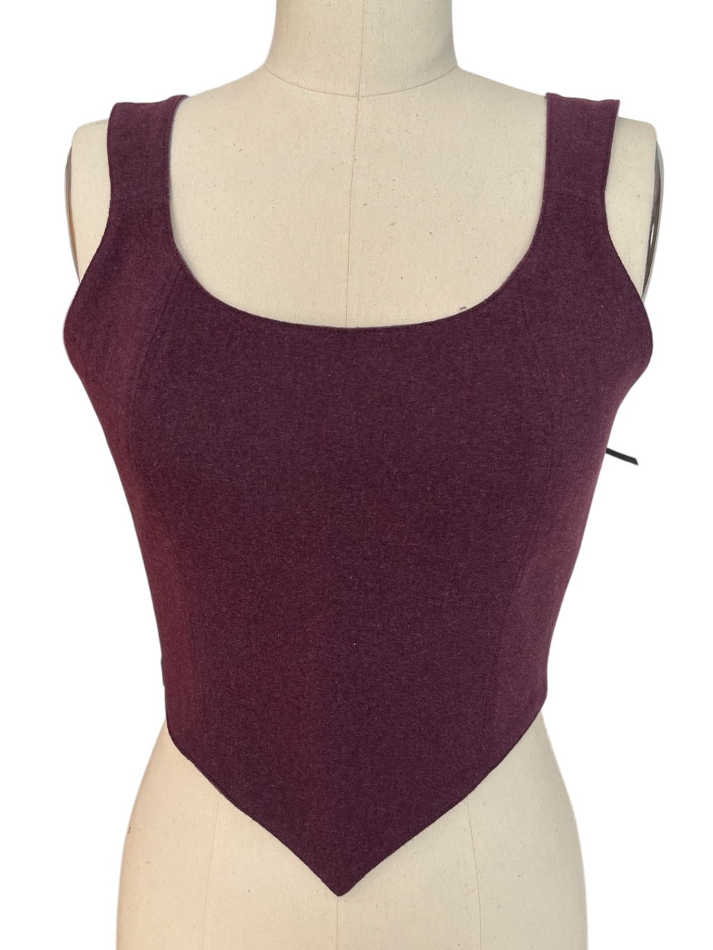 L’Atelier de la Crevette | Cuir et costumes médiévaux d’inspiration historique et fantastique | Bustier en laine doublé en ramie | Vêtement médiéval pour femme