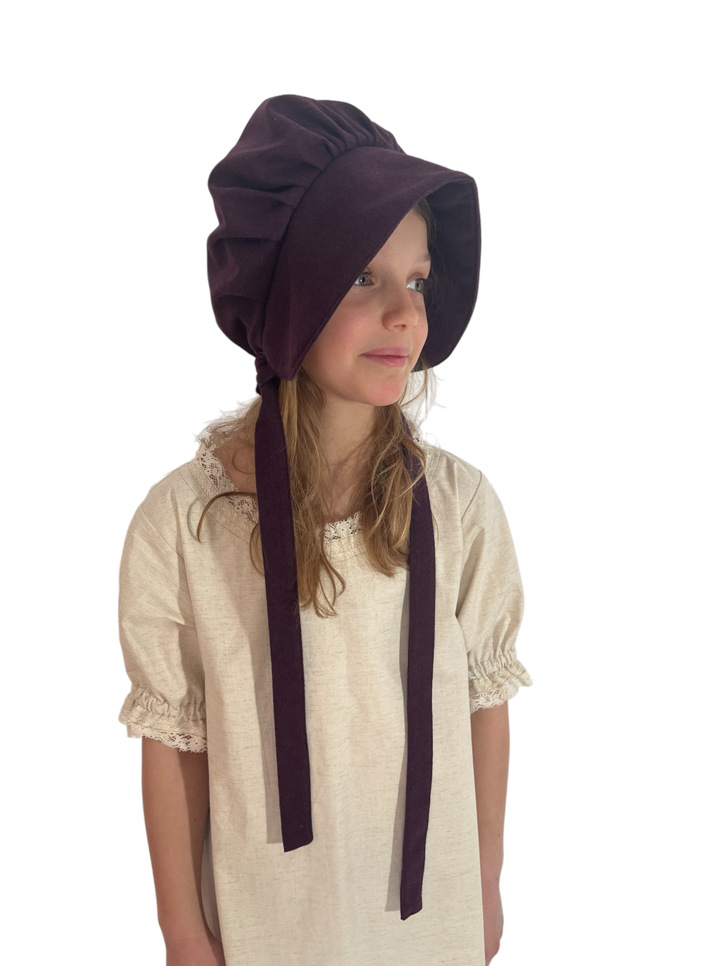 L’Atelier de la Crevette | Cuir et costumes médiévaux d’inspiration historique et fantastique | Chapeau paysanne en laine doublé en ramie | Vêtements et accessoires médiéval 
