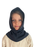L’Atelier de la Crevette | Cuir et costumes médiévaux d’inspiration historique et fantastique | Chaperon pour enfant en chanvre | Vêtement médiévale pour enfant