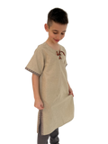 L’Atelier de la Crevette | Cuir et costumes médiévaux d’inspiration historique et fantastique | Tunique de lin | Vêtement médiévale pour enfant