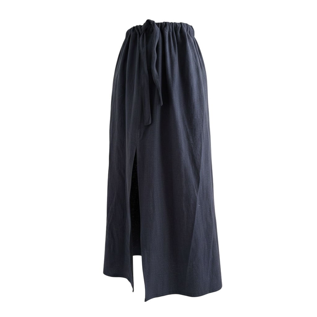 L’Atelier de la Crevette | Cuir et costumes médiévaux d’inspiration historique et fantastique | Jupe droite en ramie| Vêtement médiéval pour femme