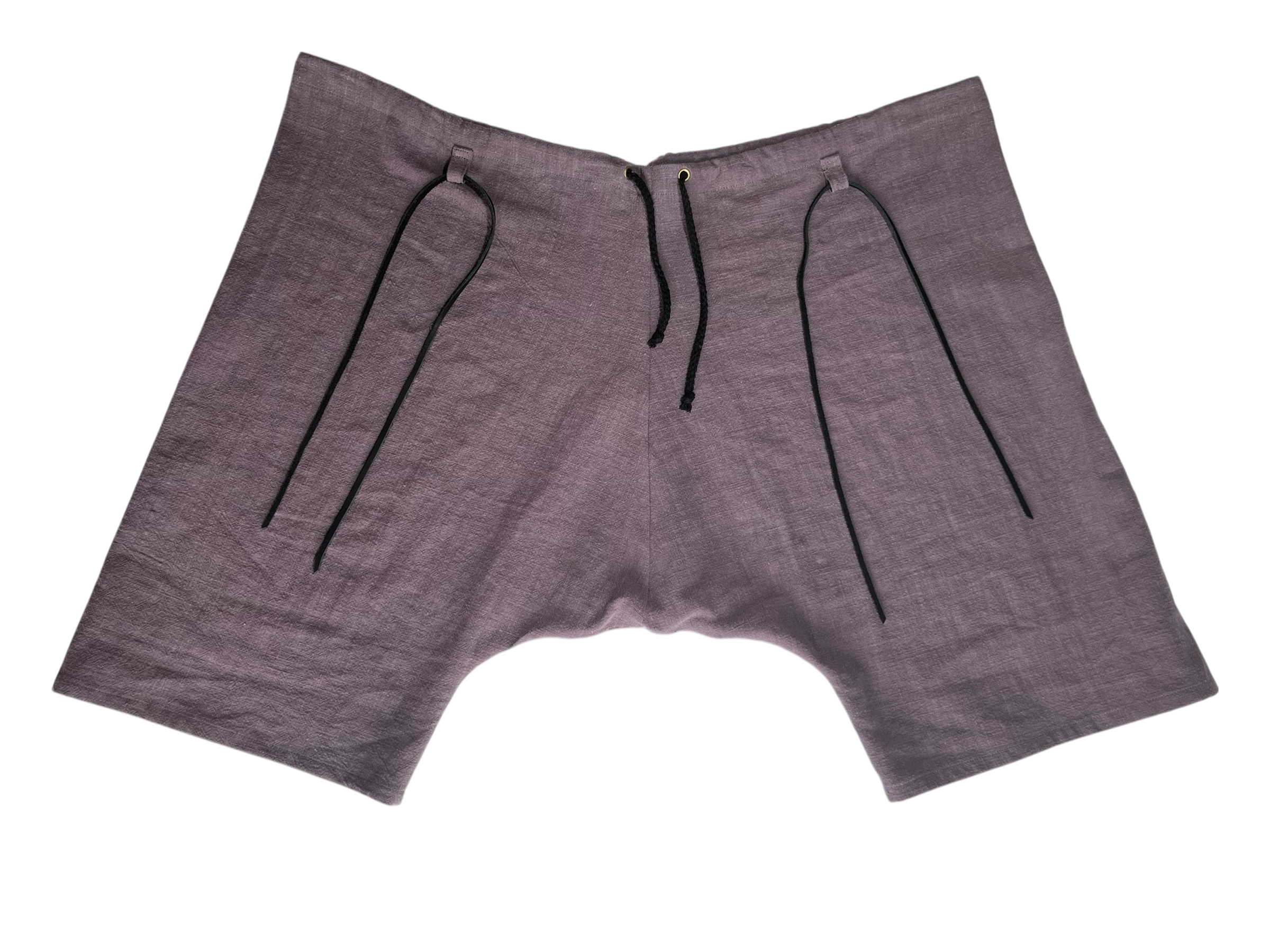 L’Atelier de la Crevette | Cuir et costumes médiévaux d’inspiration historique et fantastique || Braies médiévales en lin avec cordon de serrage. Sous-vêtement médiéval confortable idéal pour compléter un costume médiéval homme.